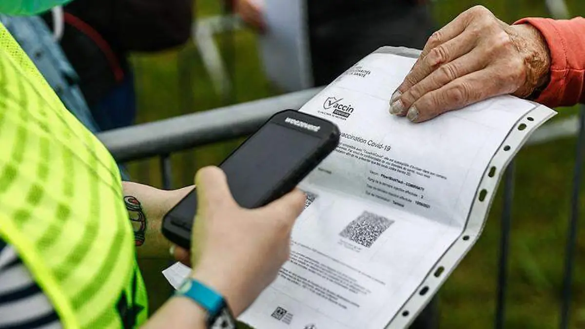 Pase sanitario Francia-AFP